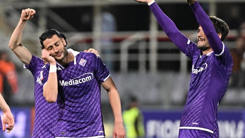 Rolando Mandragora esulta dopo il gol all'Atalanta