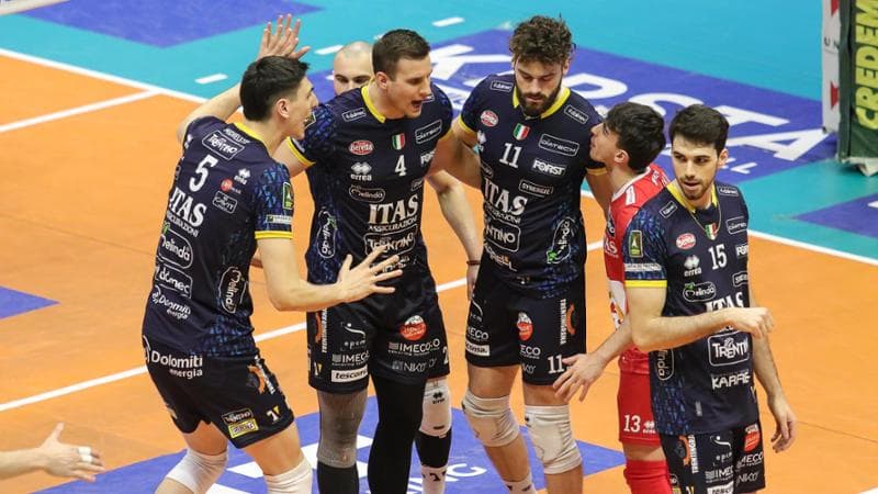 I giocatori della Itas Trentino (foto legavolley.it)