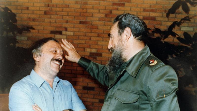 Gianni Minà (1938-2023) e Fidel Castro (1926-2016) nel 1987.