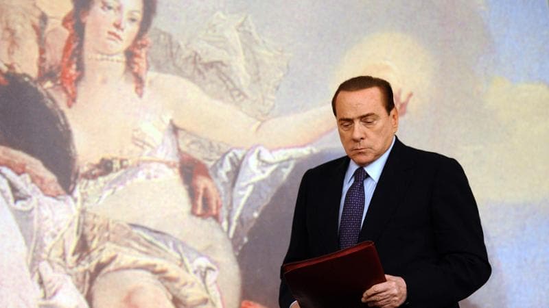 Silvio Berlusconi quando era premier nel 2011. Getty Images