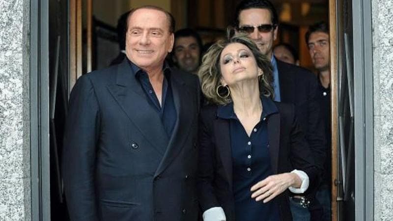 Marina Berlusconi con il padre Silvio