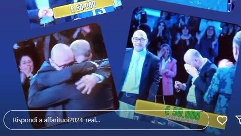 Il post di "Affari Tuoi" (Foto dall'account Instagram del programma Rai)