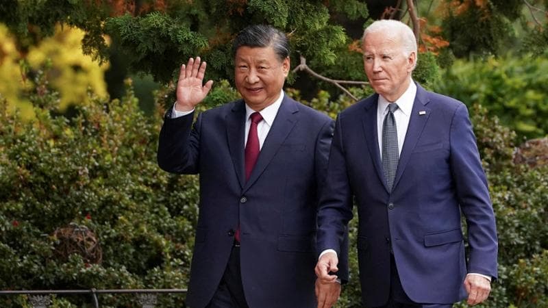 Woodside, California (Stati Uniti), 15 novembre 2023: Xi Jinping e Joe Biden al vertice Apec
