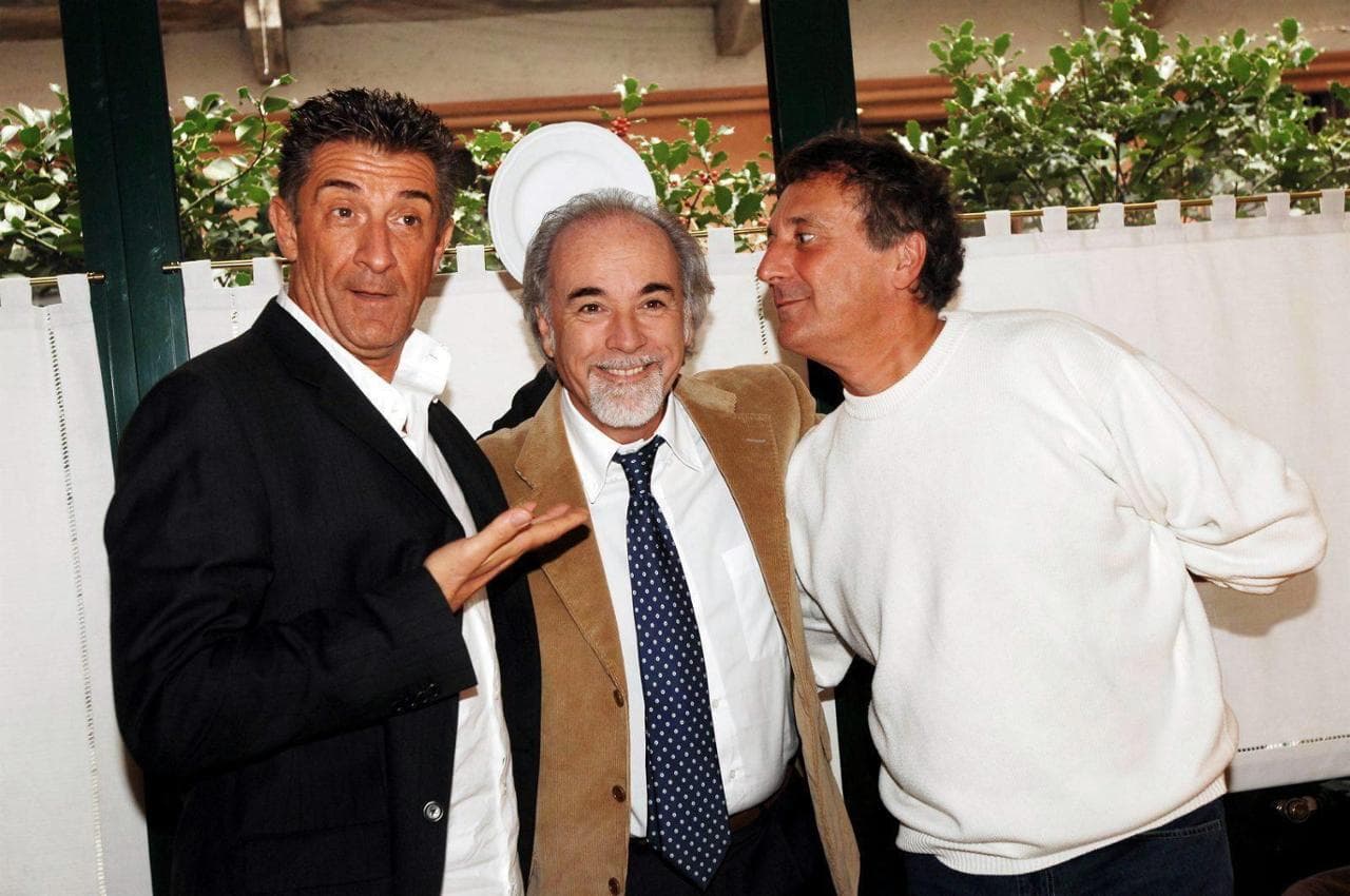 Da sinistra: Ezio Greggio, con Antono Ricci ed Enzo Iachetti