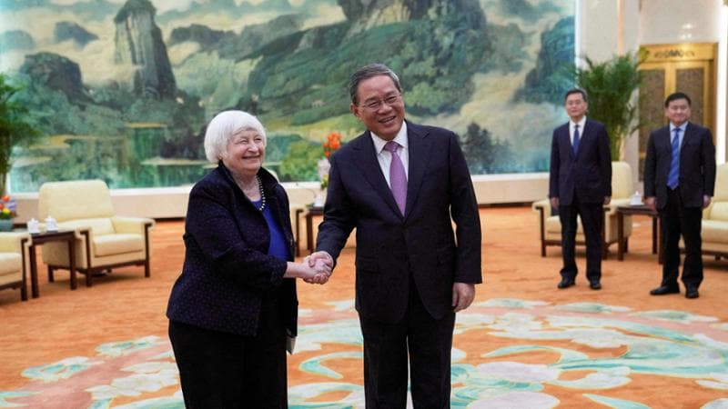 Janet Yellen e Li Qiang