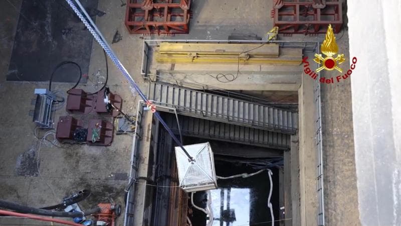 Il pozzo di Bargi visto dall'alto