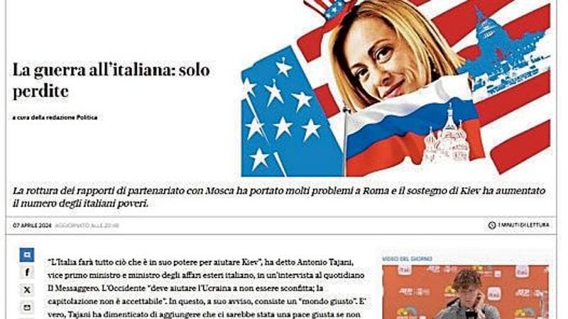 Uno dei finti articoli con la testata Repubblica