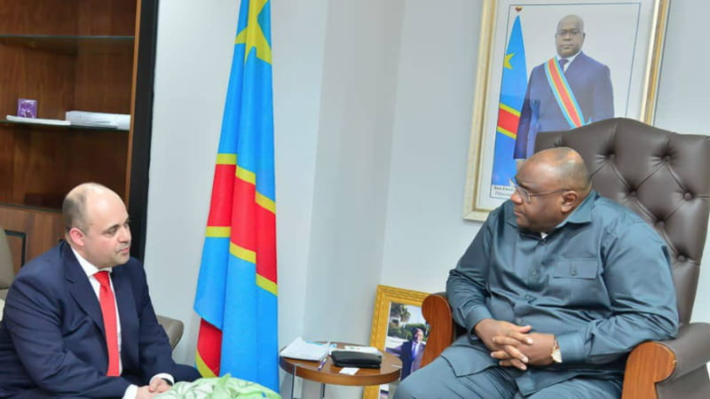 L'inviato ucraino Maksym Subkh a Kinshasa