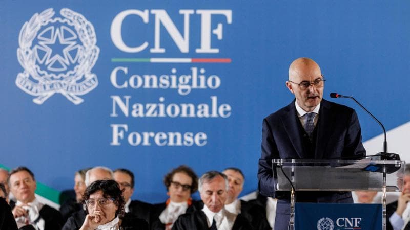 Fabio Pinelli all’inaugurazione dell’anno giudiziario del Consiglio nazionale forense