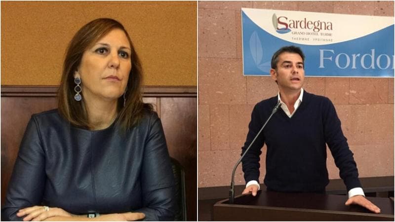 Alessandra Zedda (centrodestra) e Massimo Zedda (centrosinistra)