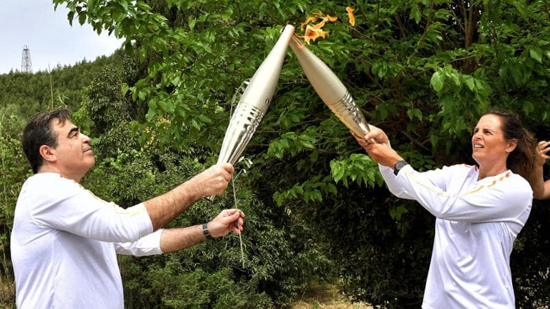 La fiamma olimpica accesa oggi in Grecia