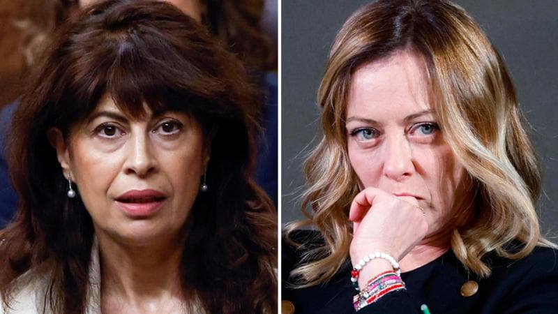La ministra spagnola Ana Redondo e Giorgia Meloni