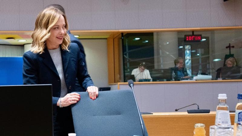 Meloni: “Draghi? Felice che si parli di un italiano alla guida dell’Ue, ma prima del voto è filosofia”