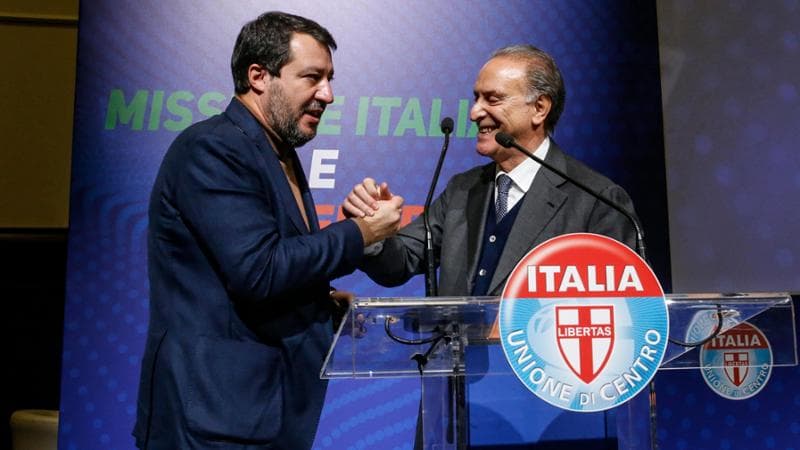 Matteo Salvini e Lorenzo Cesa