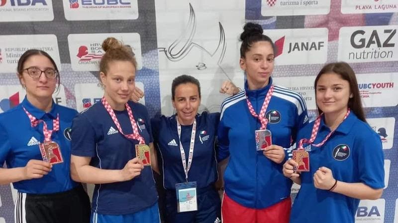 Le azzurrine che hanno conquistato una medaglia