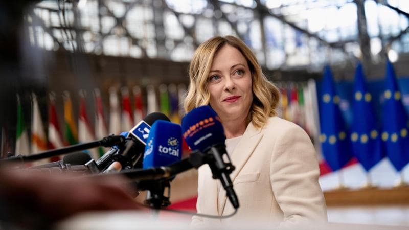La premier Giorgia Meloni