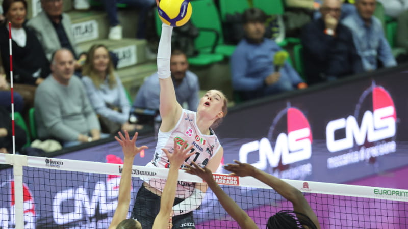 Isabelle Haak contro Scandicci (foto Rubin / LVF)