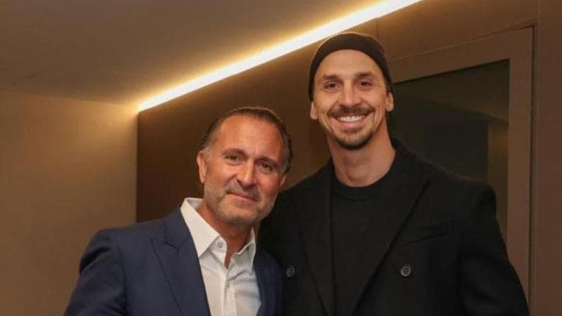 Gerry Cardinale con Zlatan Ibrahimovic