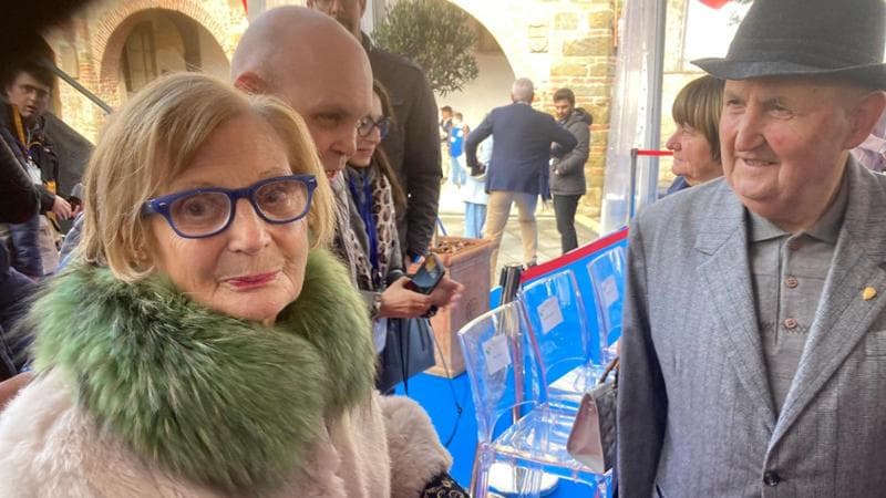 Ida Balò alla cerimonia con mattarella