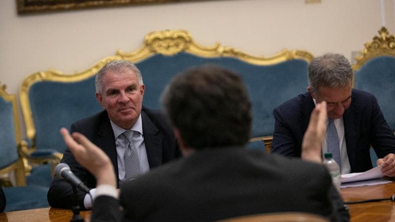 CARSTEN SPOHR. DI SPALLE, IL MINISTRO GIORGETTI