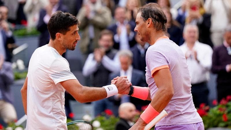 Cachin e Nadal a fine partita
