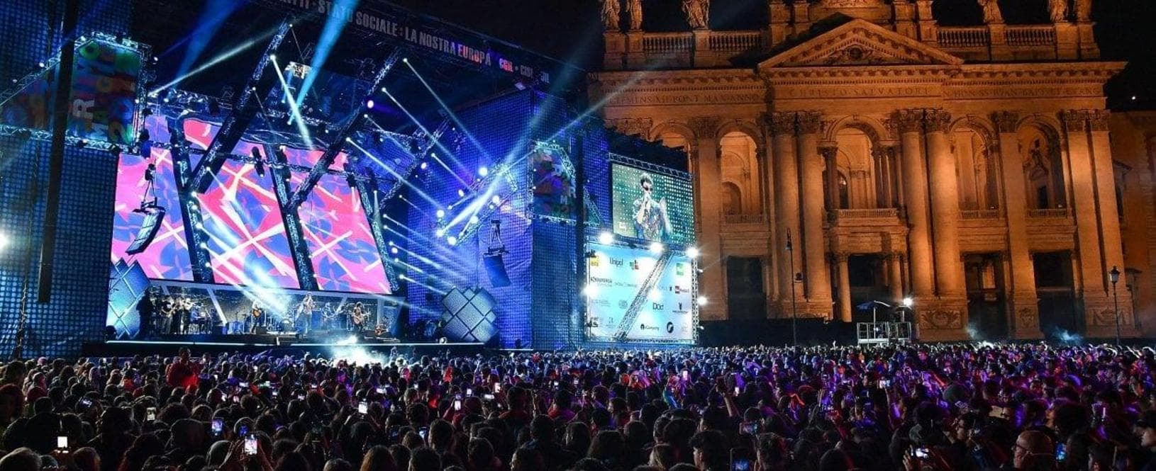 Il concertone del Primo Maggio a Roma, in piazza San Giovanni