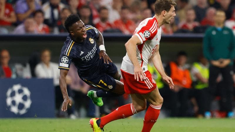 Champions, Bayern Monaco-Real Madrid 2-2: Kane in fuga, Vinicius lo acciuffa. Al Bernabeu la resa dei conti
