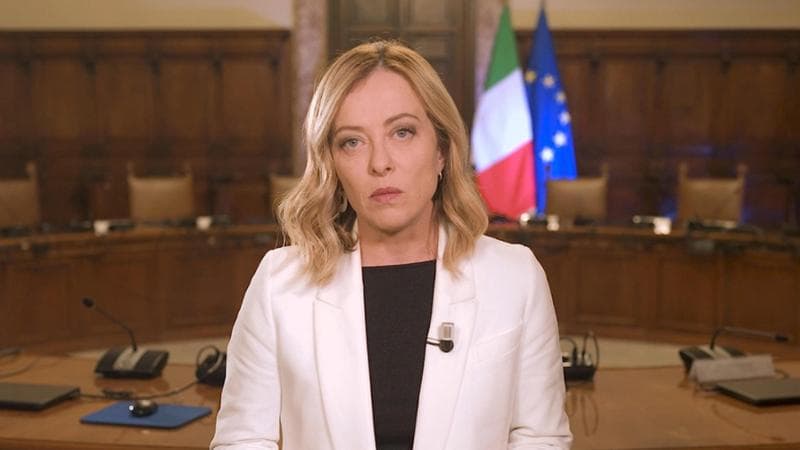 La premier Giorgia Meloni