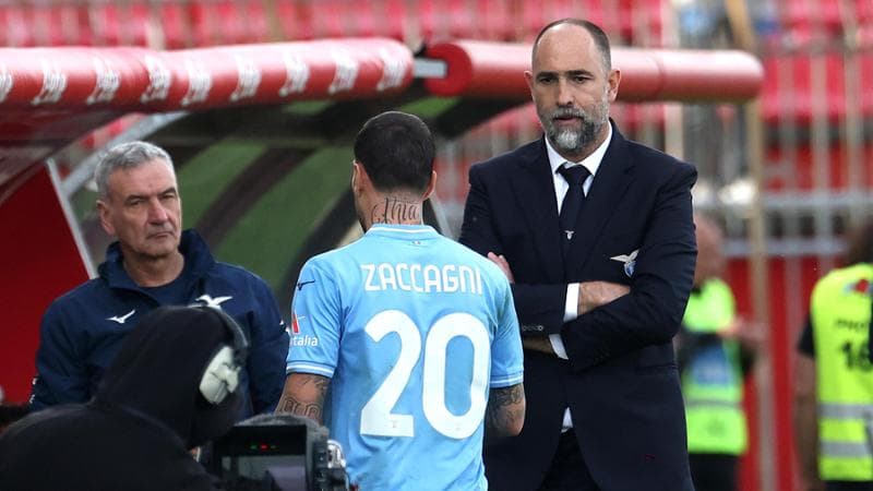 Zaccagni al momento della sostituzione