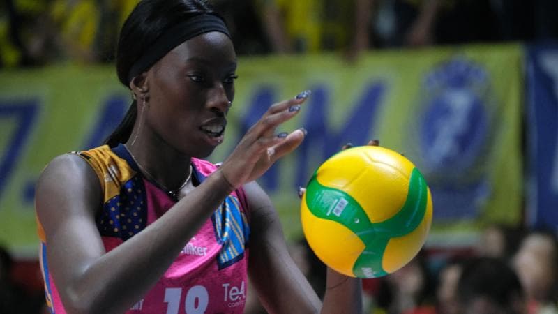 Paola Egonu nella semifinale con il Fenerbahce (foto verovolley.com)