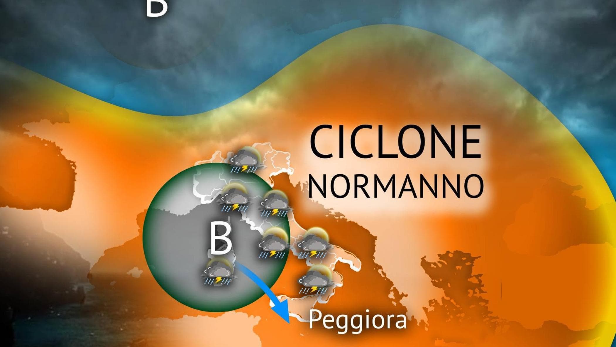ciclone in arrivo in italia