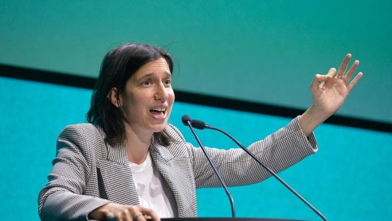 La segretaria del Pd, Elly Schlein