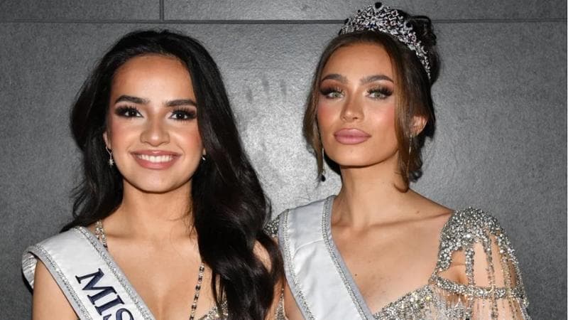 A sinistra Miss Teen Usa 2023, UmaSofia Srivastava, and Miss Usa 2023, Noelia Voigt