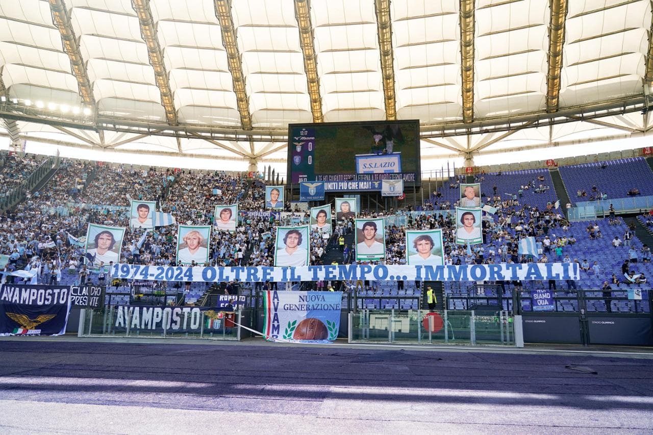 La festa della Lazio per i 50 anni dal primo scudetto