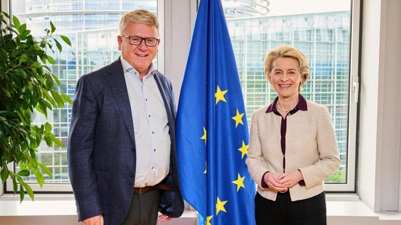 Nicolas Schmit e Ursula von der Leyen
