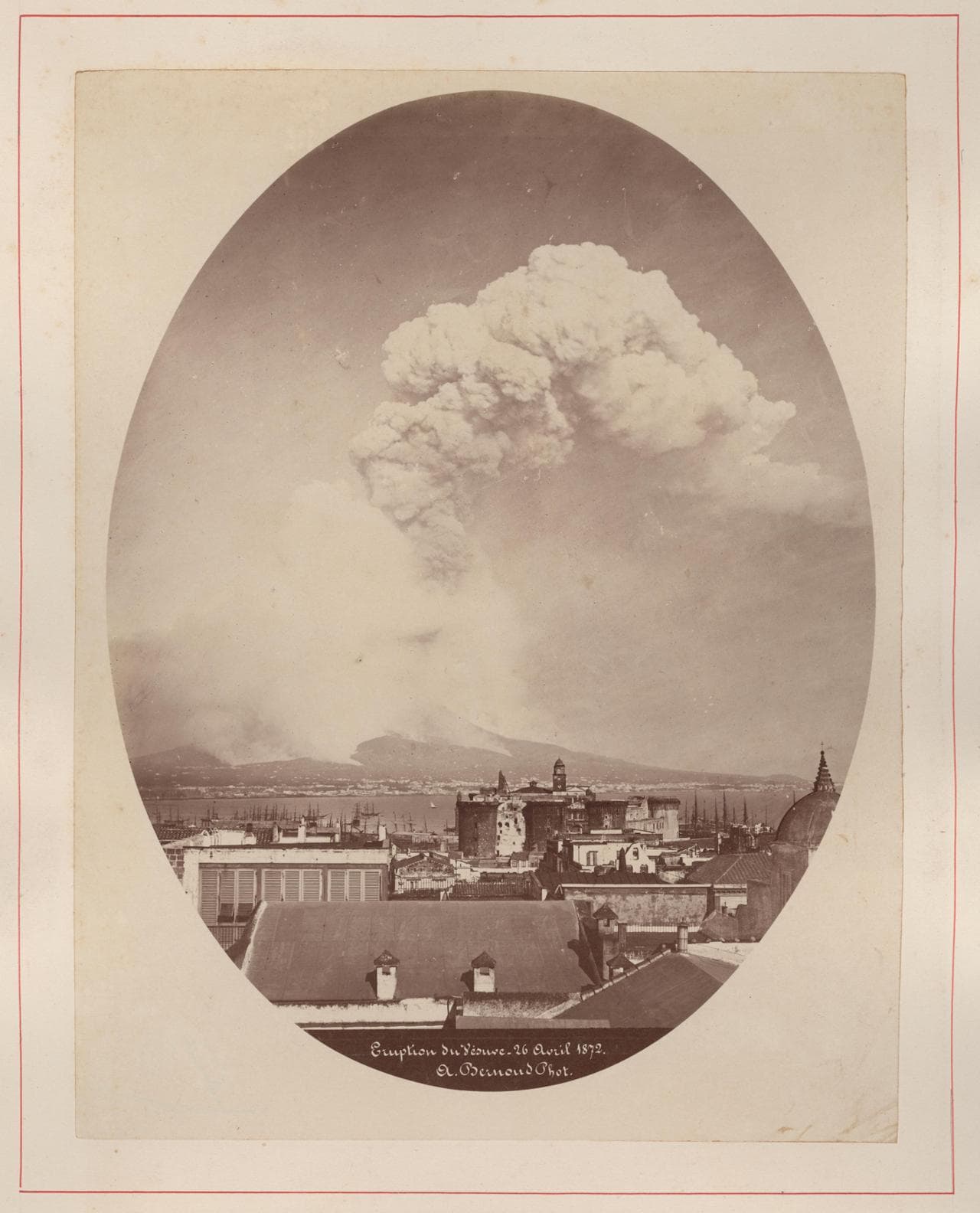 Alphonse Bernoud, Eruzione del Vesuvio, 26 aprile 1862