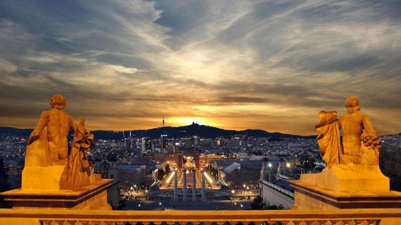 Vista della città Museu nacional d'art de Catalunya - (c) Vicente Zambrano González