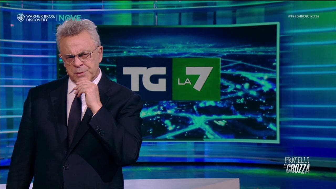 Crozza-Mentana: "Prima di me La7 era sotto Telelombardia, ora share all'8% nonostante Padre Brown"