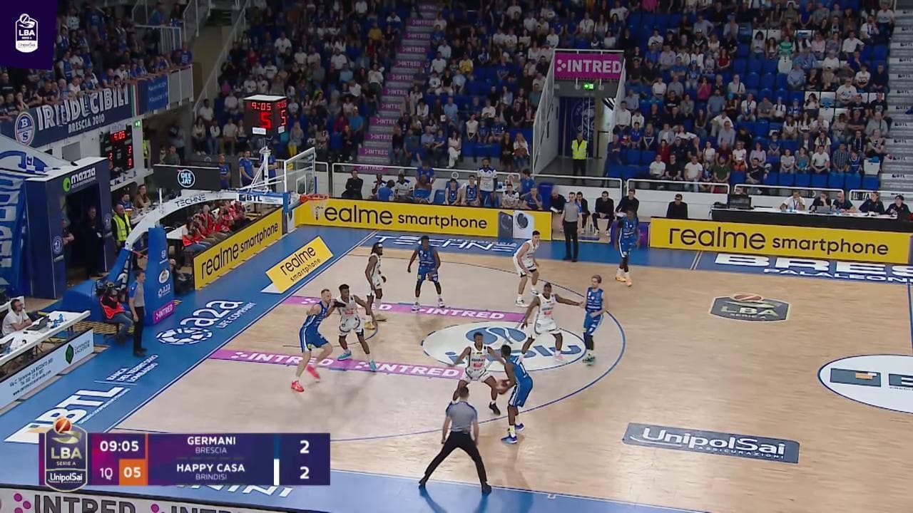 Basket serie A, gli highlights di Germani Brescia - Happycasa Brindisi