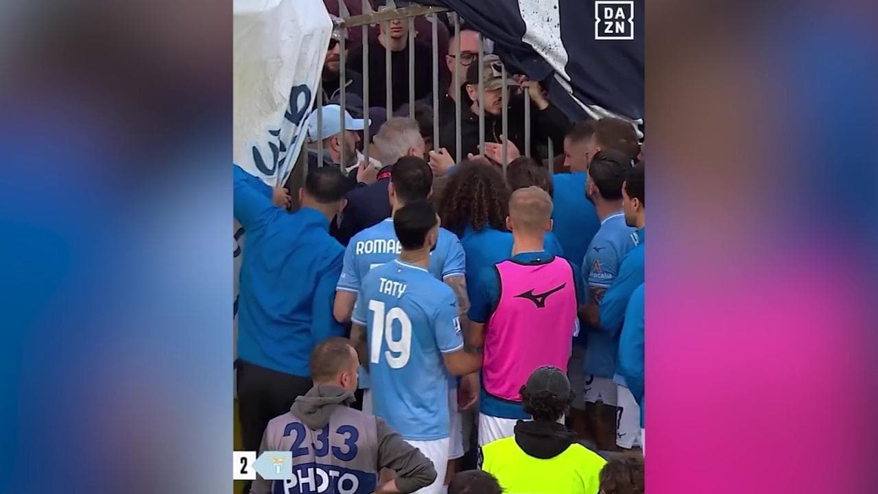Lazio, rissa sfiorata tra calciatori e ultrà alla fine della partita contro il Monza