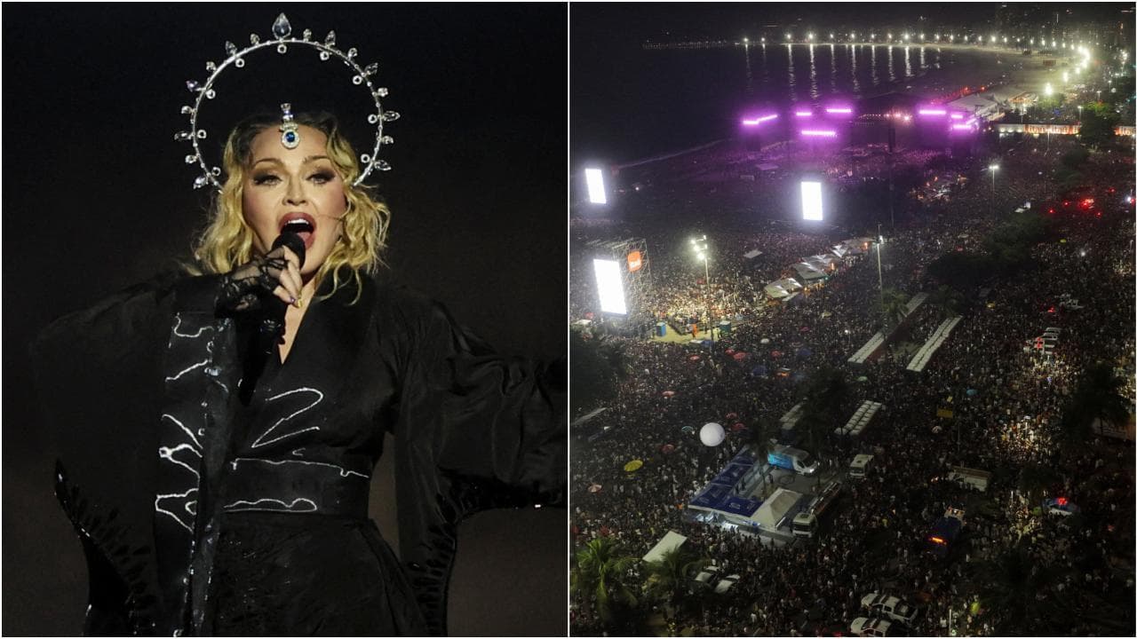 Rio de Janeiro, un milione e mezzo per Madonna sulla spiaggia di Copacabana: le immagini del concerto