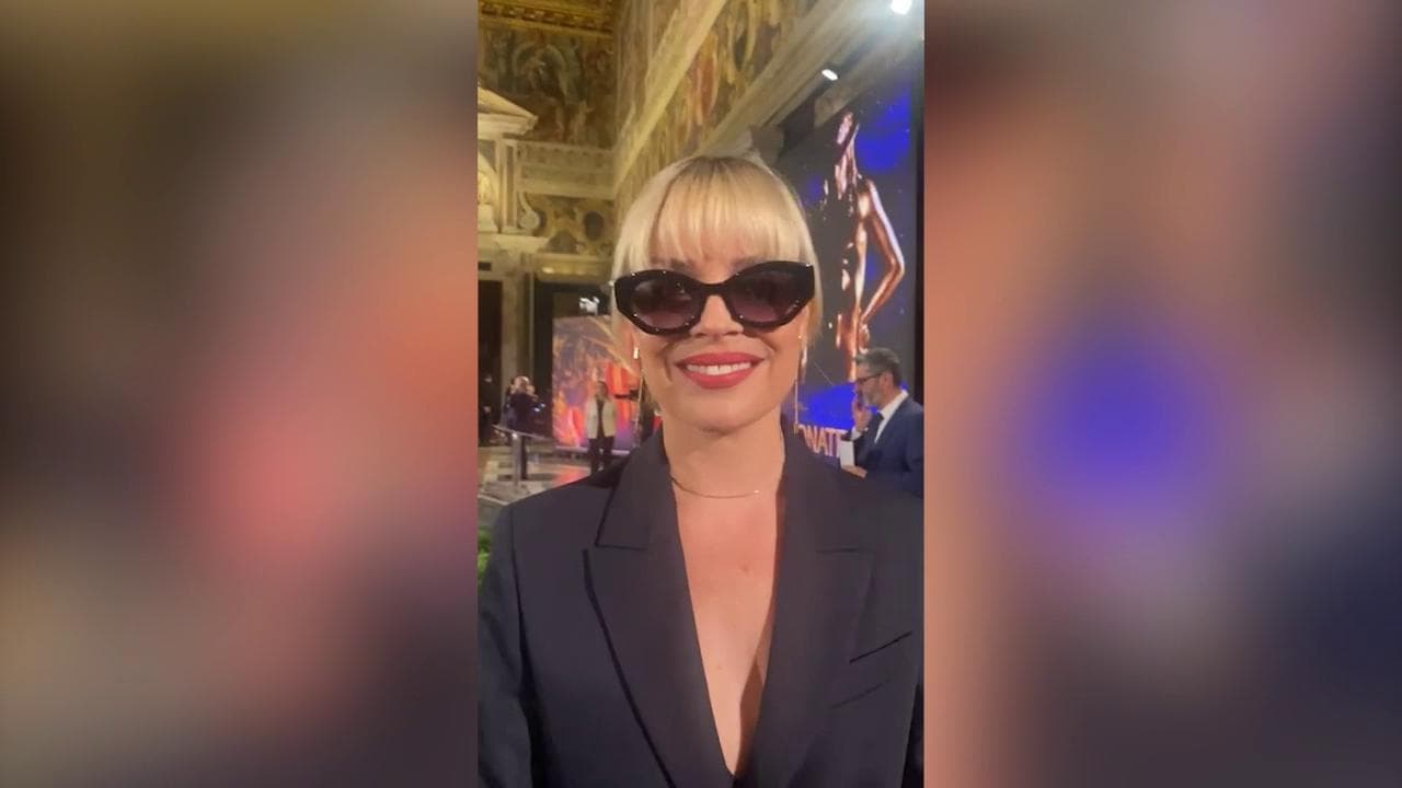 Micaela Ramazzotti al Quirinale per i David: "Bello condividere annata gloriosa, con Paola Cortellesi ci sosteniamo"