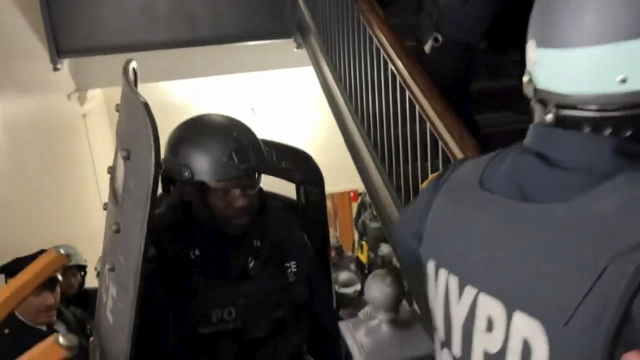 Usa, la polizia fa irruzione alla Columbia: si arrampicano su una rampa e entrano da una finestra