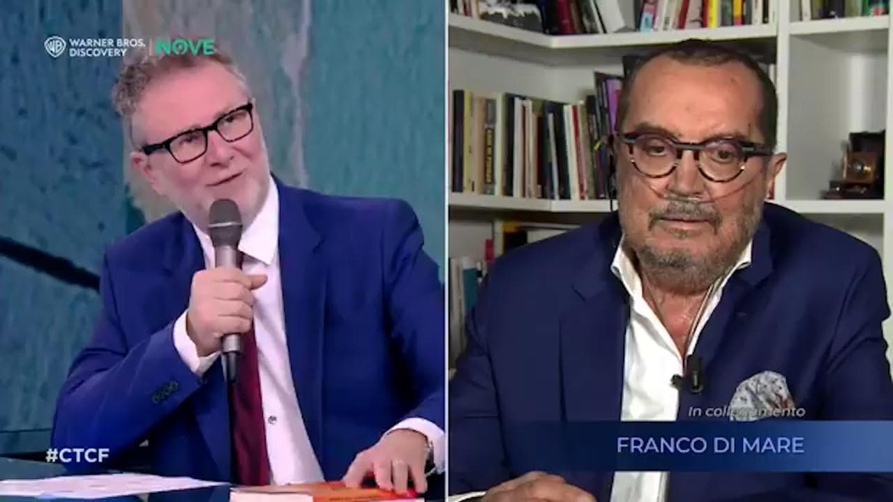 Franco Di Mare: "Ho un tumore legato all'amianto, il tubicino sul viso mi permette di raccontarlo"