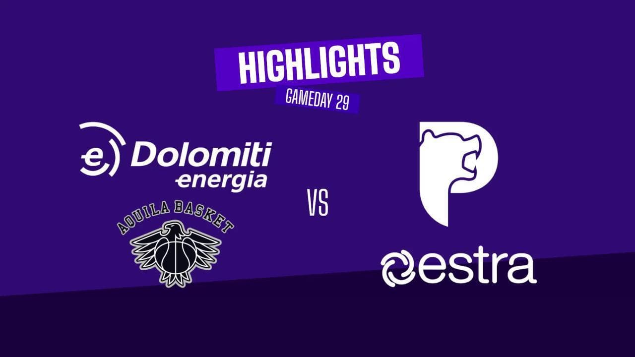 Basket Serie A, gli highlights di Dolomiti Energia Trento-Estra Pistoia