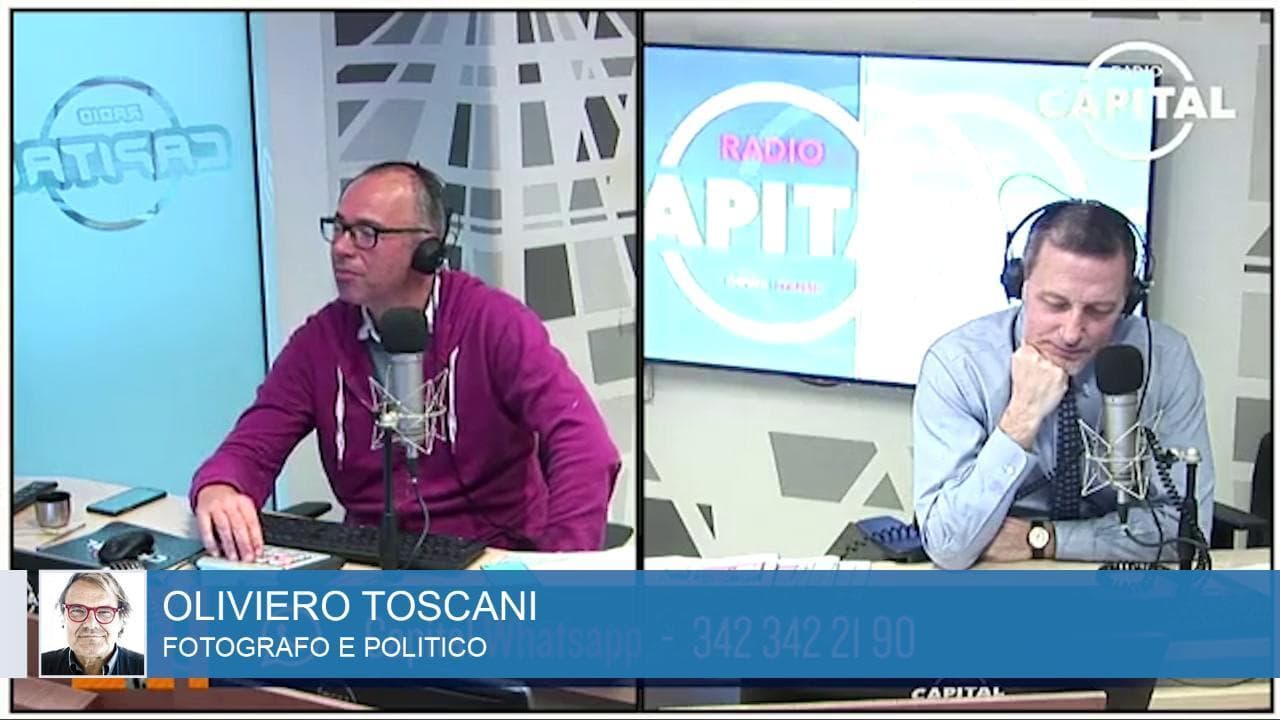 Toscani: "La foto con le Sardine? A Benetton piacciono, non voleva rifarsi verginità. Il resto è gossip"