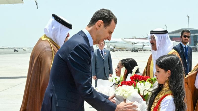 Bashar al Assad arriva in Bahrein per il 33esimo Summit arabo lo scorso 16 maggio
