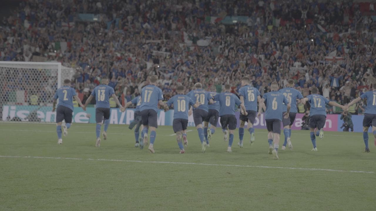 Italia campione d'Europa, l'esultanza degli azzurri vista dal campo