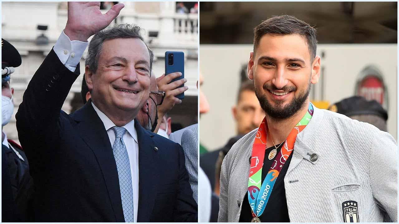 Europei 2020, Draghi: "Grazie a voi l'Italia al centro dell'Europa". E scherza con Donnarumma: "'Ndo stai? Che parate"