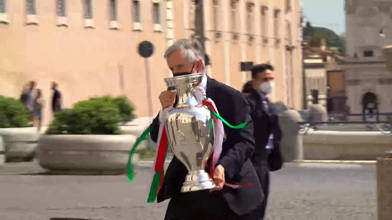 Euro2020, Italia campione: l'arrivo della Coppa al Quirinale